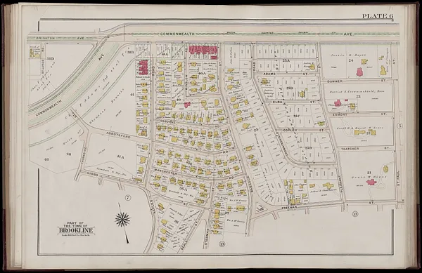 Atlas of the town of Brookline, Norfolk County, Massachusetts