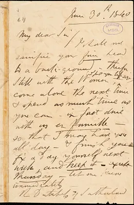 Letter from Benjamin Robert Haydon, [London, England], to William Lloyd Garrison, 1840 June 30th