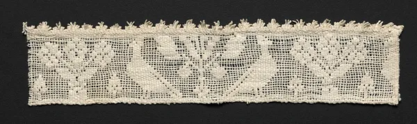 Fragment of a Band with Birds and Trees