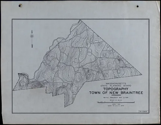 Topography Town of New Braintree