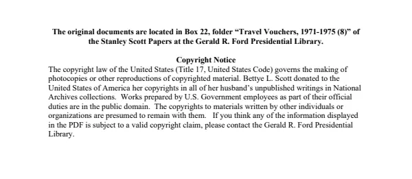 Travel Vouchers, 1971-1975 (8)