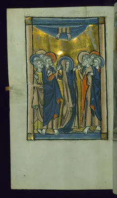Leaf from Psalter: Ascension