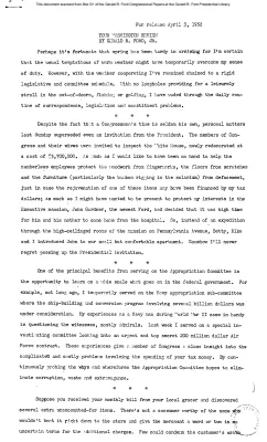 Ford Newsletter, Apr.-June 1952
