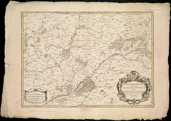 L'Evesché de Blois, dìvìsé en archìdìaconéz et doyennéz