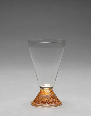 Hunting Dogs Footed White Wine Glass (Verre à pied, chasse chiens)