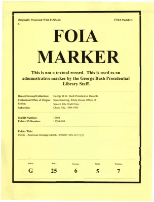 Polish - American Heritage Month 10/30/89 [OA 3537] [1]