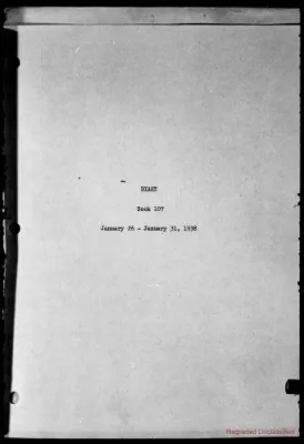 Volume 107, January 26 – January 31, 1938