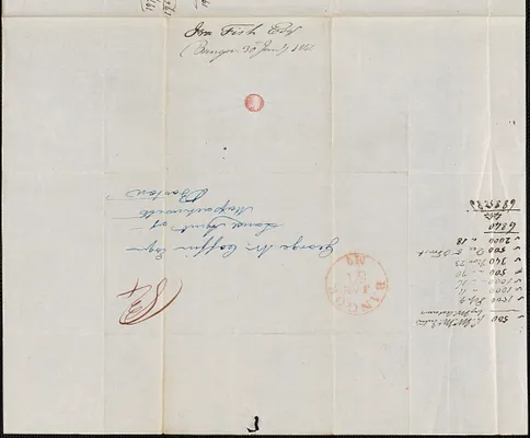 Ira Fish to George Coffin, 30 January 1840