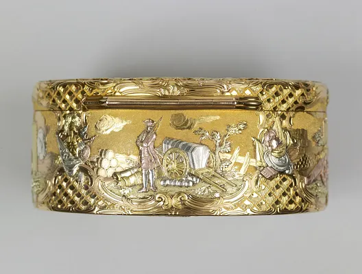 Snuffbox with Military Scene