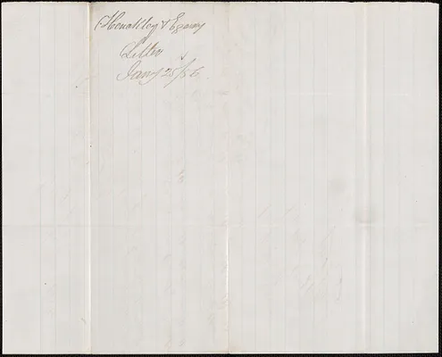 Hinckley and Egery to W. A. Harrington, 25 January 1856