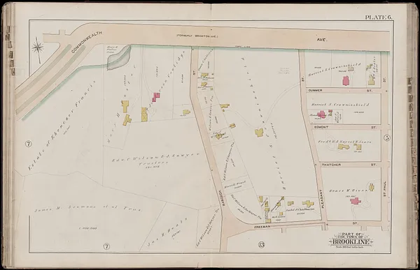 Atlas of the town of Brookline, Norfolk County, Massachusetts
