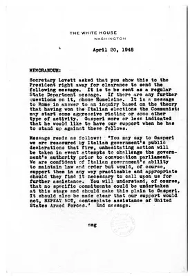Memorandum from Shirley M. Green