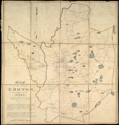 A map of the town of Groton, Middlesex County, Mass