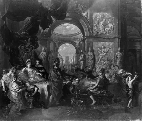 Cleopatra Melting the Pearl before Antony