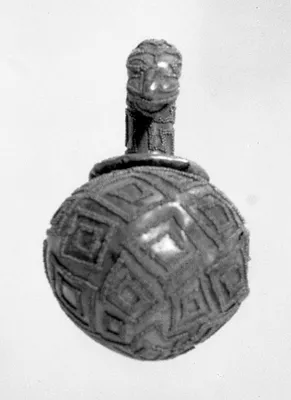 Spherical Ornament with Animal-Head Cover