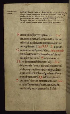 Leaf from Melk missal