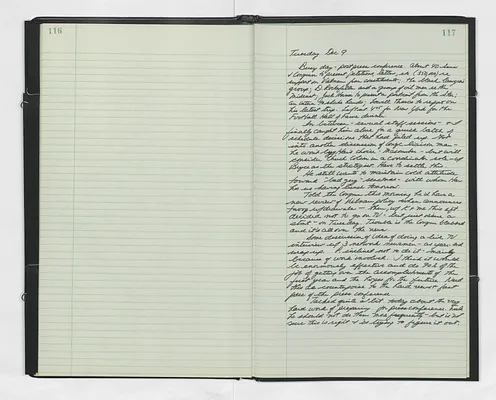 Handwritten journal entry for December 9, 1969