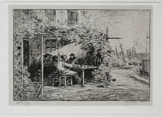 The Boat Trip:  The Lunch before Going Aboard at Asnières