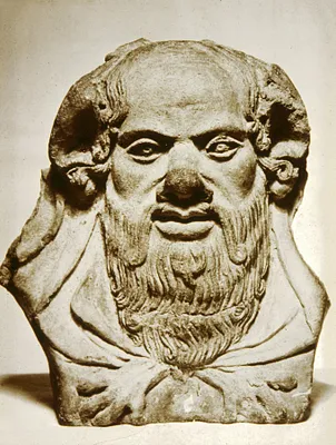 Antefix with Head of Silenus