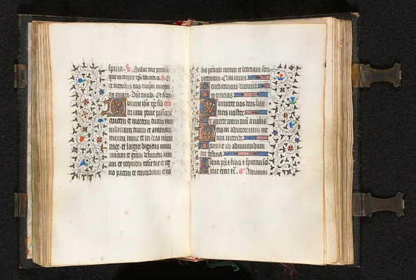 Book of Hours (Use of Paris): Fol. 105v, Initial D with Decorated Border