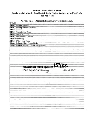 Correspondence [Alpha File] [A-C]