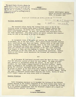 Memorandum, Daily Korean Bulletin