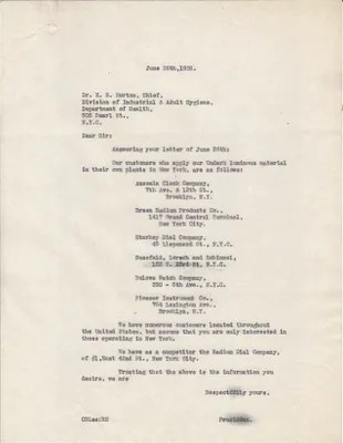 Letters Sent to E.S. Morton, June 28, 1928