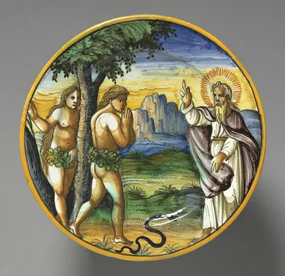 Dish Depicting the Expulsion