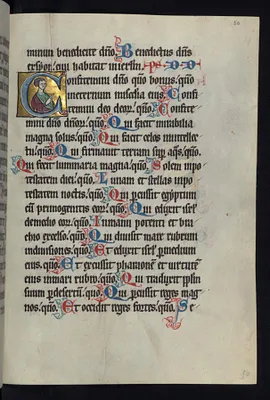 Historiated Initial ""C"" with an Apostle