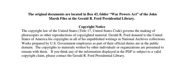 War Powers Act