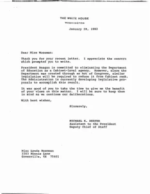 Correspondence – January 1982 (11)