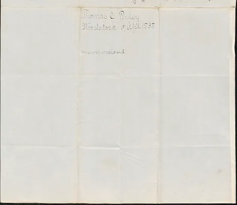 Thomas E. Perley to George Coffin, 17 April 1838