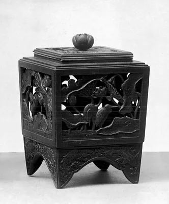 Incense Burner with Lotus Pond Design