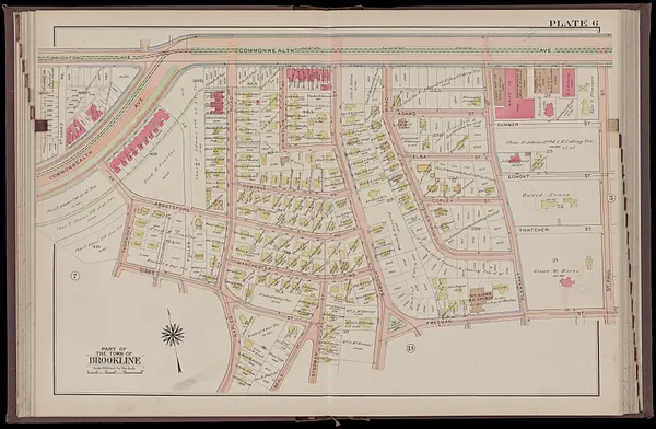 Atlas of the town of Brookline, Norfolk County, Massachusetts