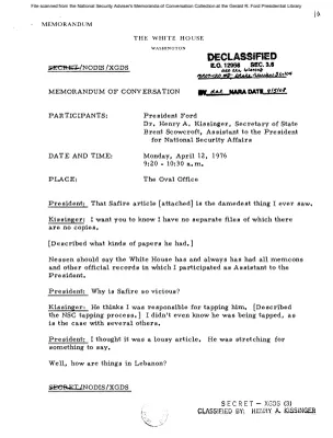 April 12, 1976 - Ford, Kissinger, Scowcroft