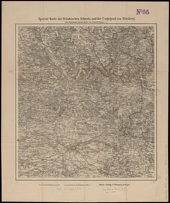 Special-karte der Fränkischen Schweiz und der umgegend von Nürnberg
