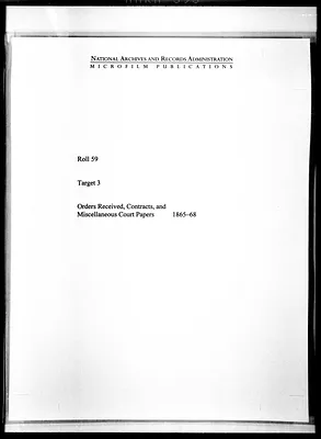 Orders Received, Contracts, and Court Papers
