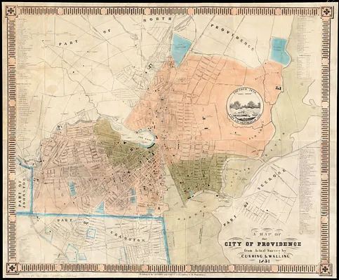 A map of the city of Providence