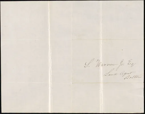 Washington Long to Samuel Warner, 25 July 1853