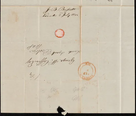 J.B. Bapett to George Coffin, 2 July 1844