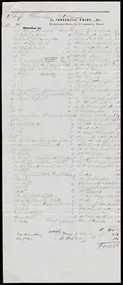 Freight and passenger list of the ship Timoleon from Boston to New Orleans, Benjamin Freeman, master, Nathaniel Winsor, Jr. agent or owner?