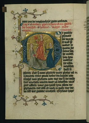 The three theological virtues: Faith, Hope, and Charity