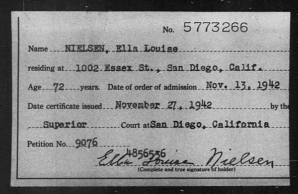 Nielsen, Ella Louise - 1942