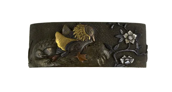Fuchi with Mandarin Ducks