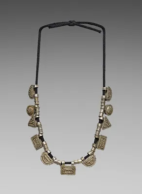 Necklace (ashän ketab) with amulet pendants (tälsäm)