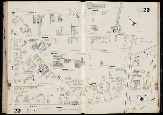 Insurance map of Charlestown : portions of Roxbury (now annexed to Boston) and Cambridge