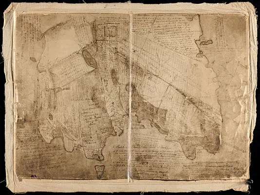 A sketch of a plan of the Town of Rockport as it was laid out previous to its being settled