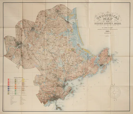 Geological map of Essex County, Mass.