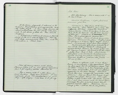 Handwritten journal entry for February 1, 1969
