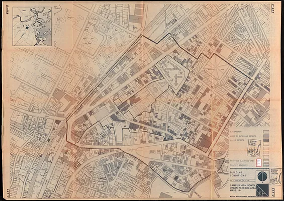 Campus High School urban renewal area Mass. r-